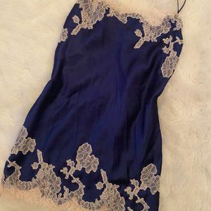 Victoria Secret Midnight Blue Nightie Short Lace